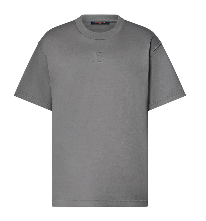 LOUIS VUITTON EMBOSSED T-SHIRT IN GREY