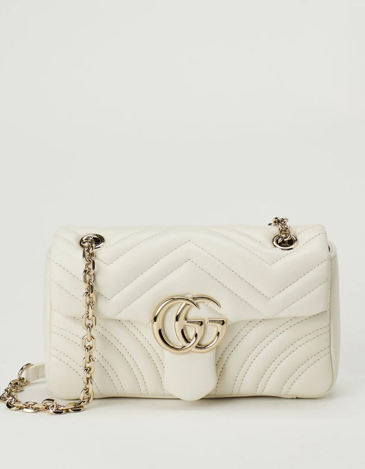GUCCI MARMONT SMALL BEIGE BAG