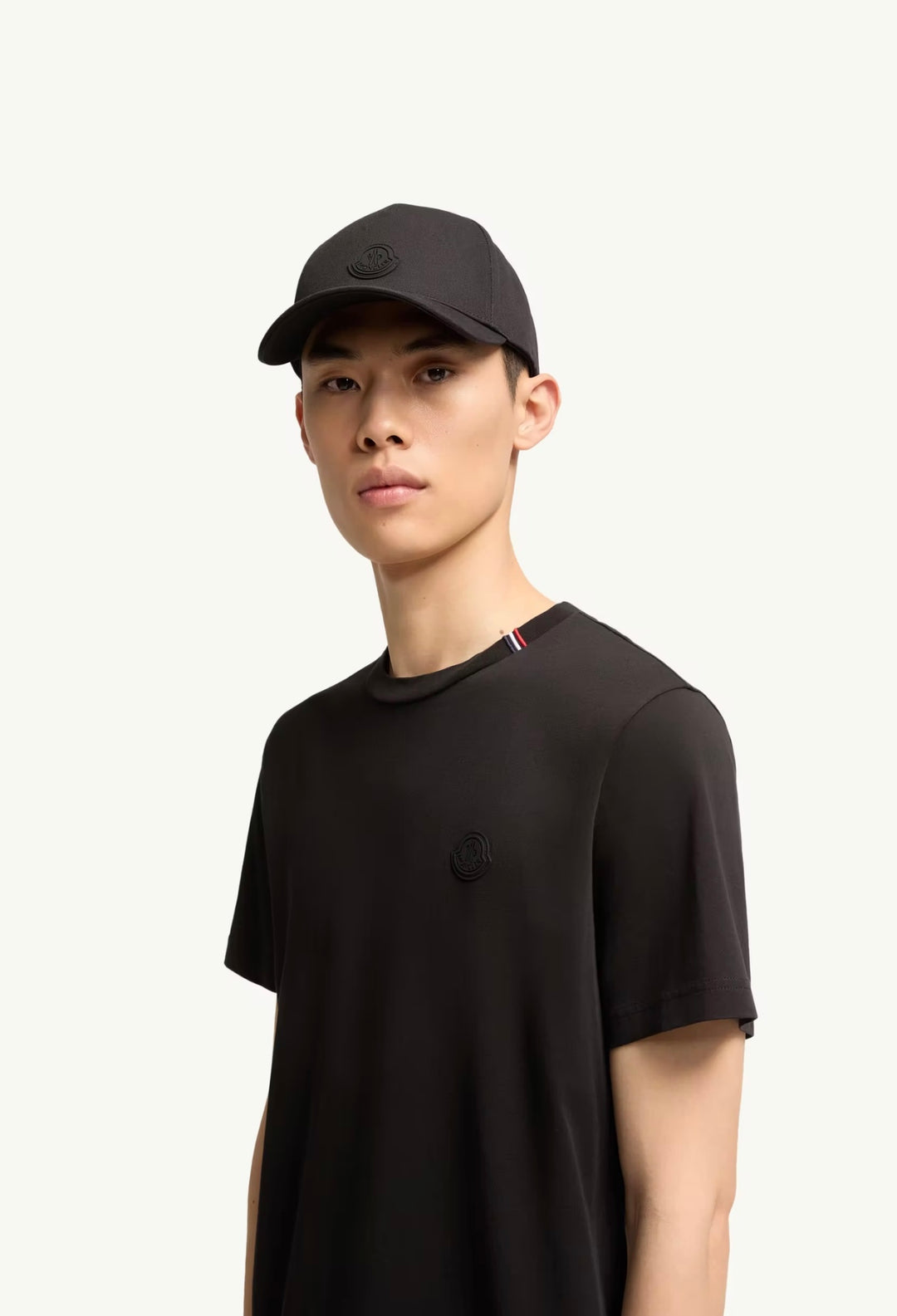 MONCLER FULLBLACK LOGO T-SHIRT IN BLACK