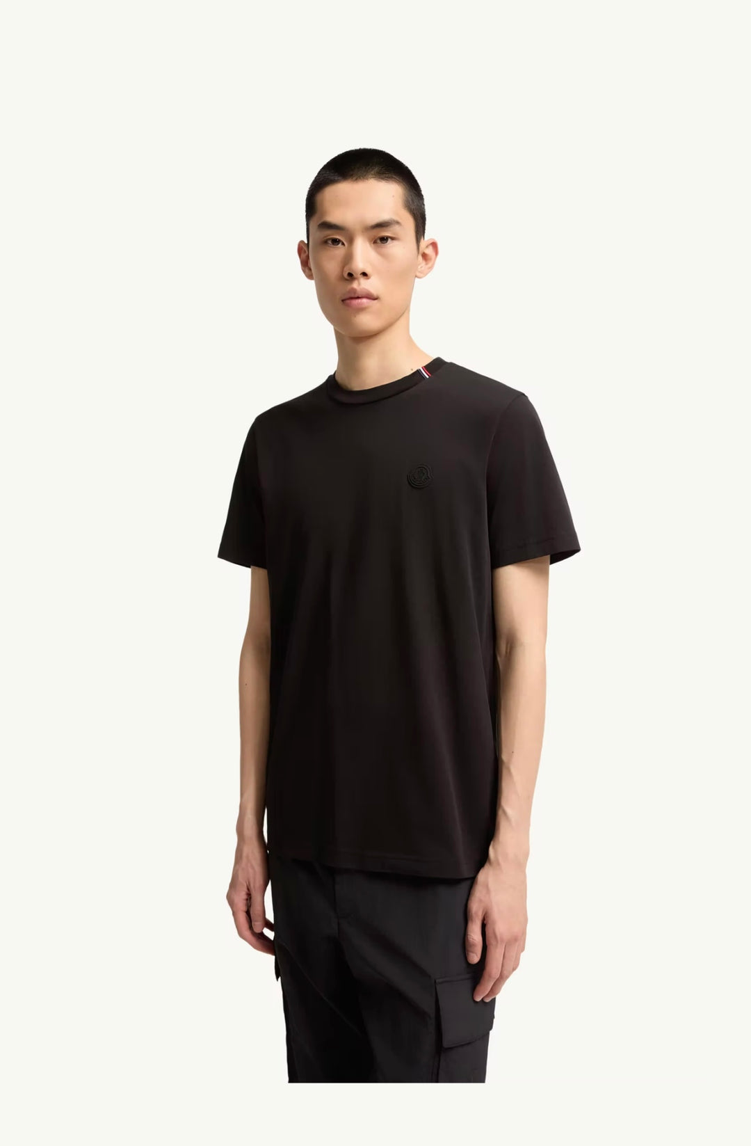 MONCLER FULLBLACK LOGO T-SHIRT IN BLACK