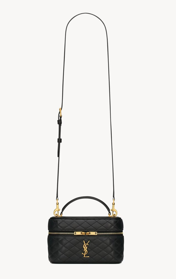 YSL GABY VANITY BLACK BAG IN LAMBSKIN