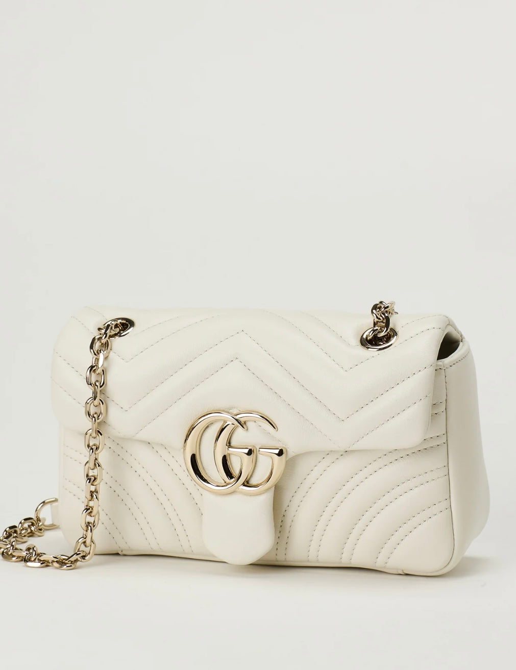 GUCCI MARMONT SMALL BEIGE BAG