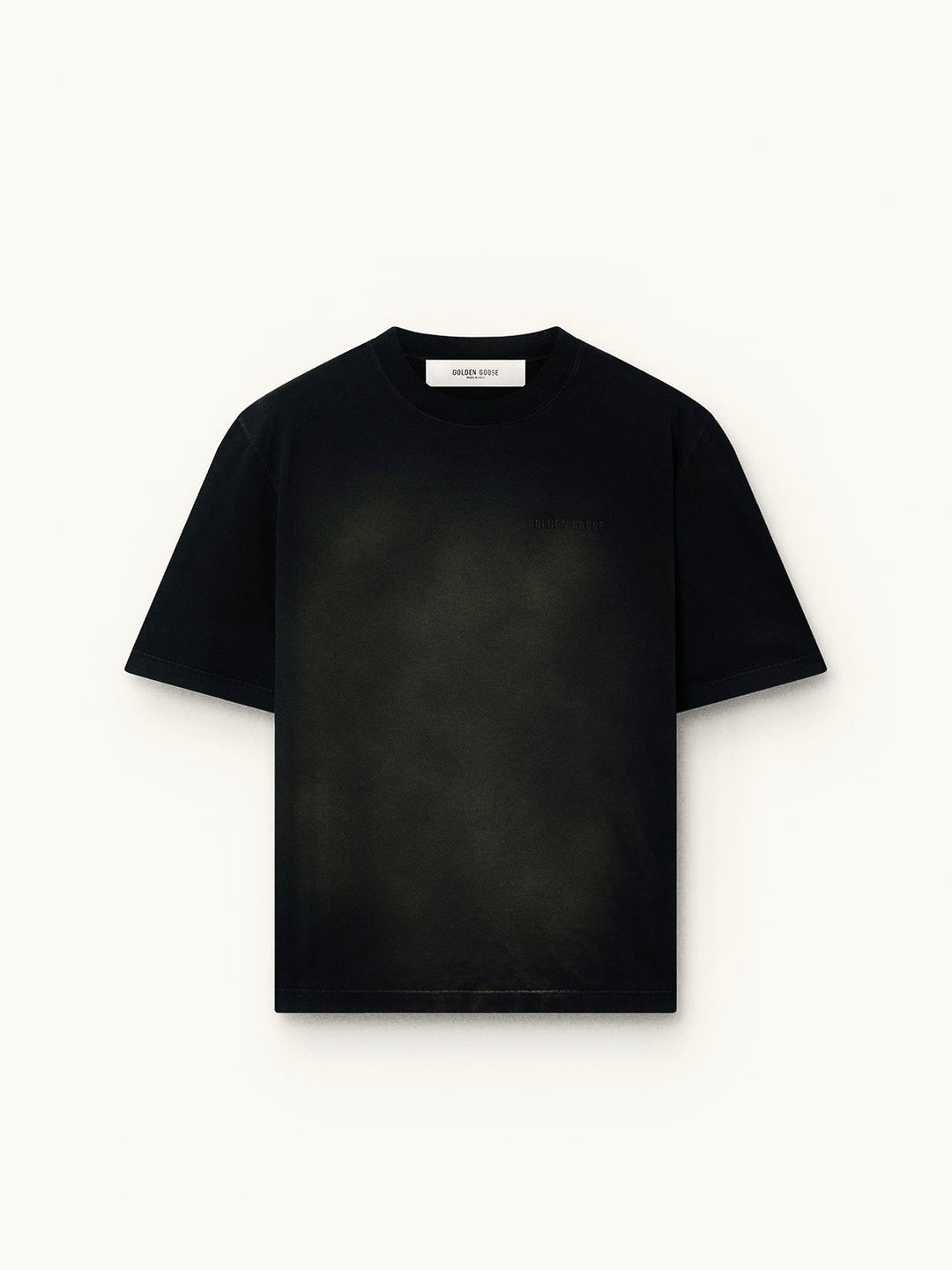 GOLDEN GOOSE BLACKED GREY T-SHIRT