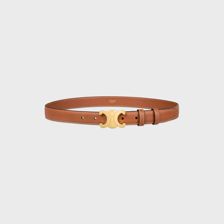 CELINE TRIOMPHE BROWN BELT