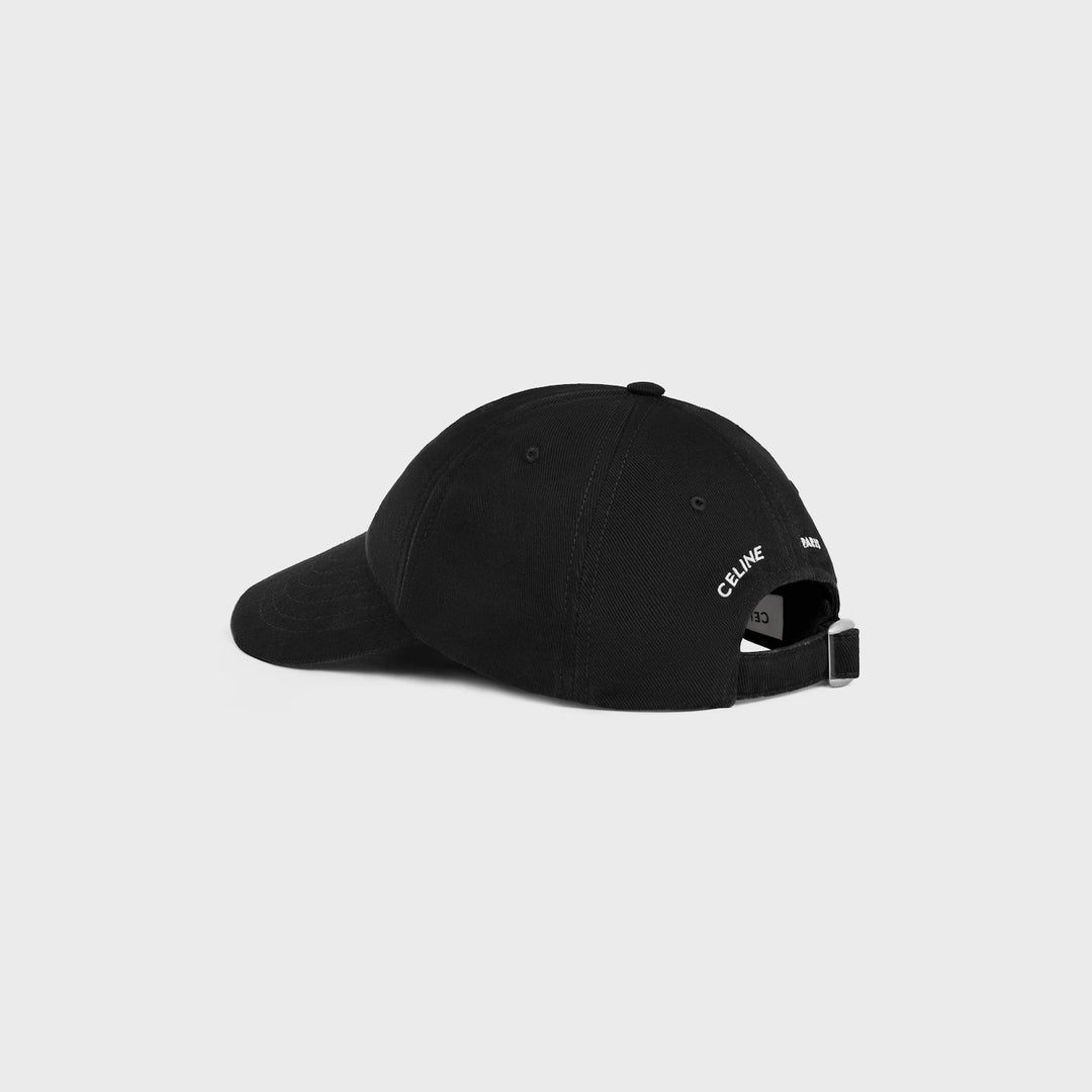CELINE TRIOMPHE BLACK & WHITE CAP