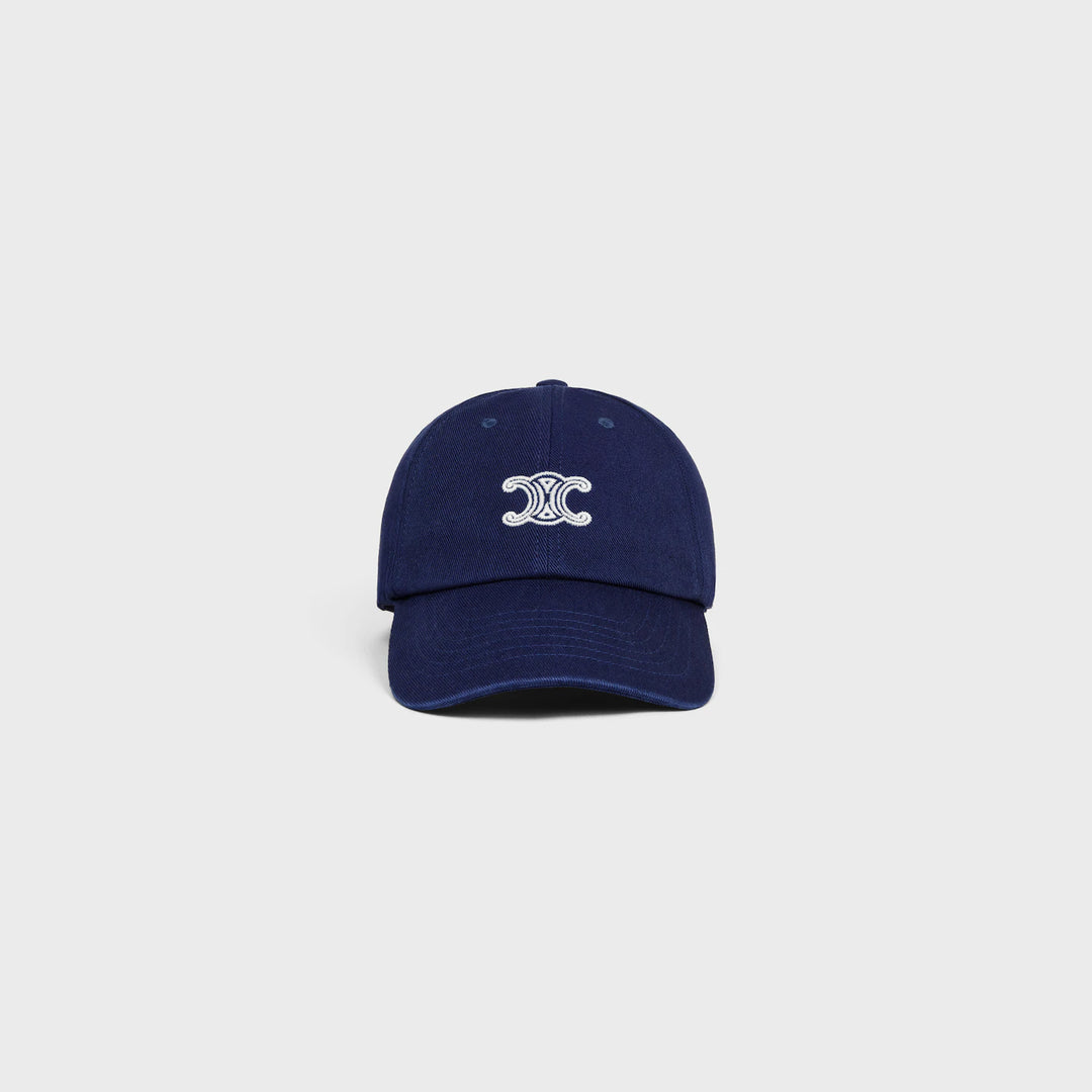 CELINE NAVY BLUE TRIOMPHE CAP