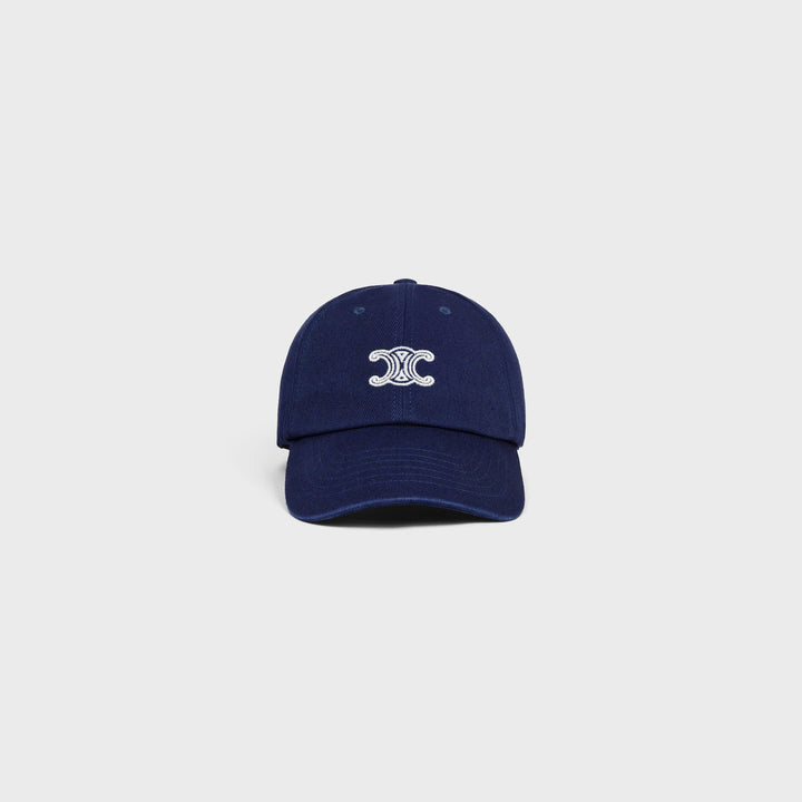 CELINE NAVY BLUE TRIOMPHE CAP
