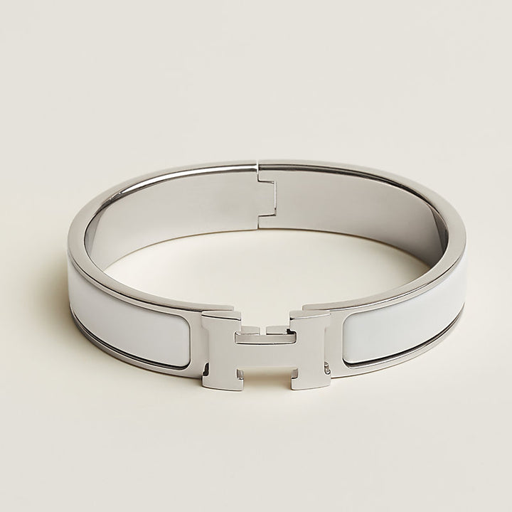 HERMES H WHITE BRACELET