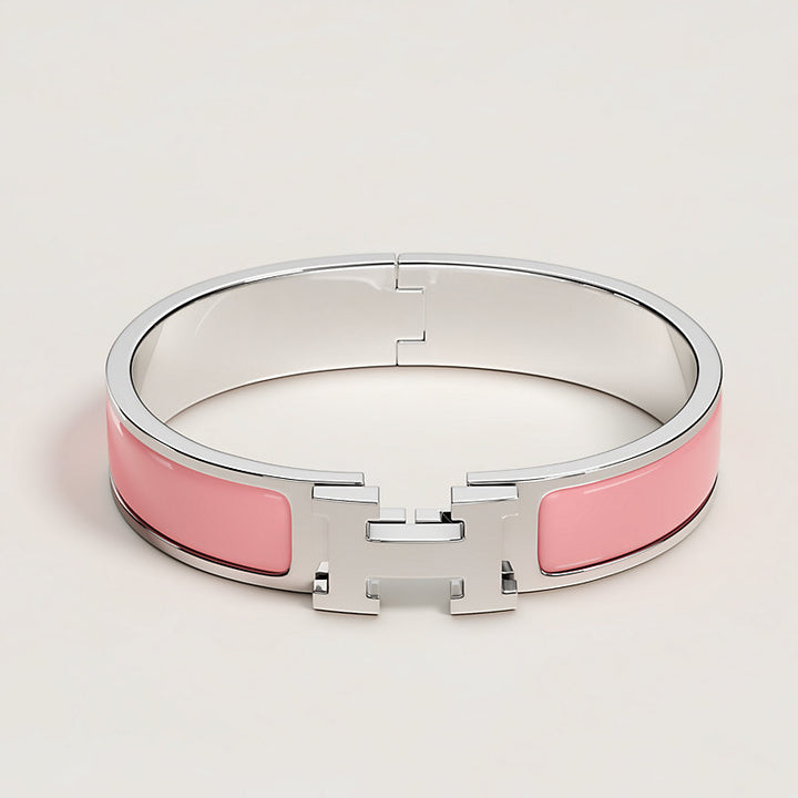 HERMES H BRACELET IN PINK