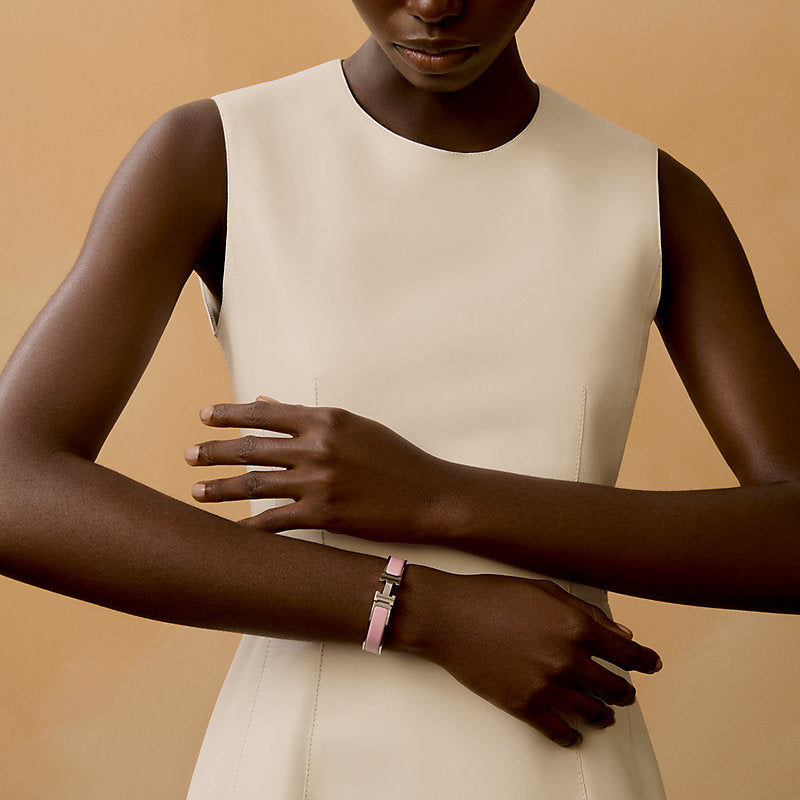 HERMES H BRACELET IN PINK