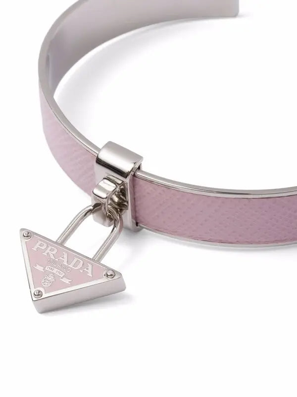 PRADA TRIANGLE BRACELET IN PINK