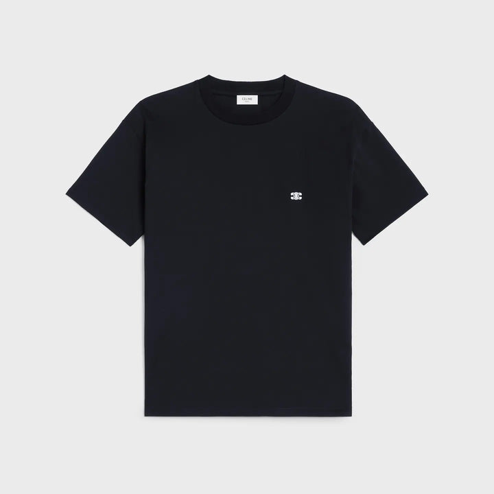CELINE TRIOMPHE LOOSE BLACK T-SHIRT