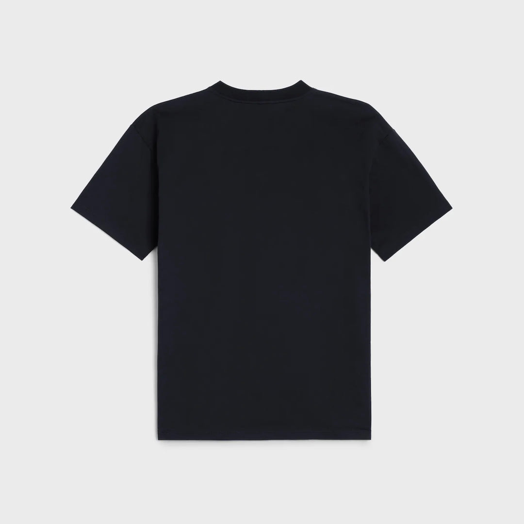 CELINE TRIOMPHE LOOSE BLACK T-SHIRT