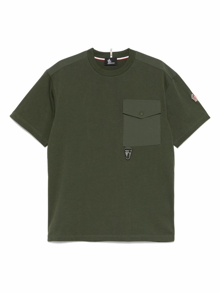 MONCLER GREEN POCKET T-SHIRT