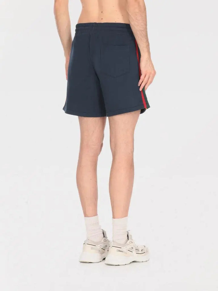 CASABLANCA NAVY BLUE SHORT PANTS