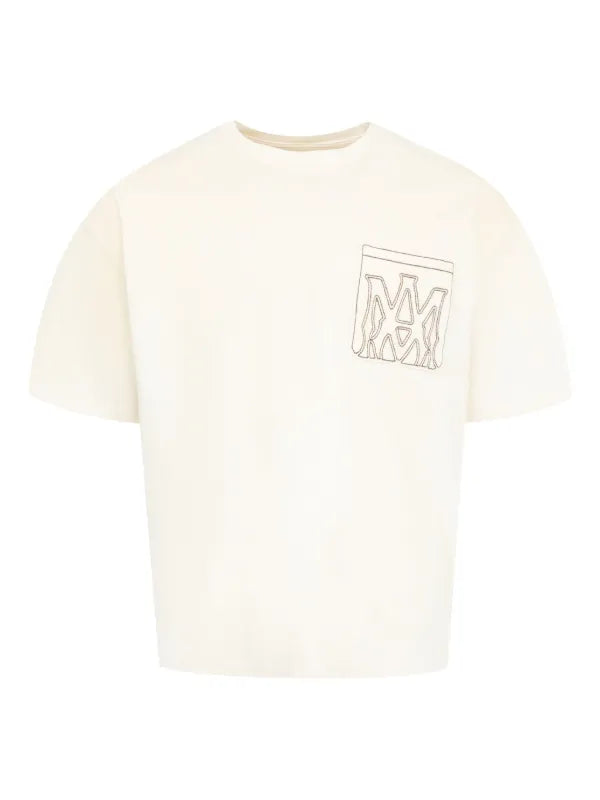 AMIRI OUTLINE BEIGE T-SHIRT