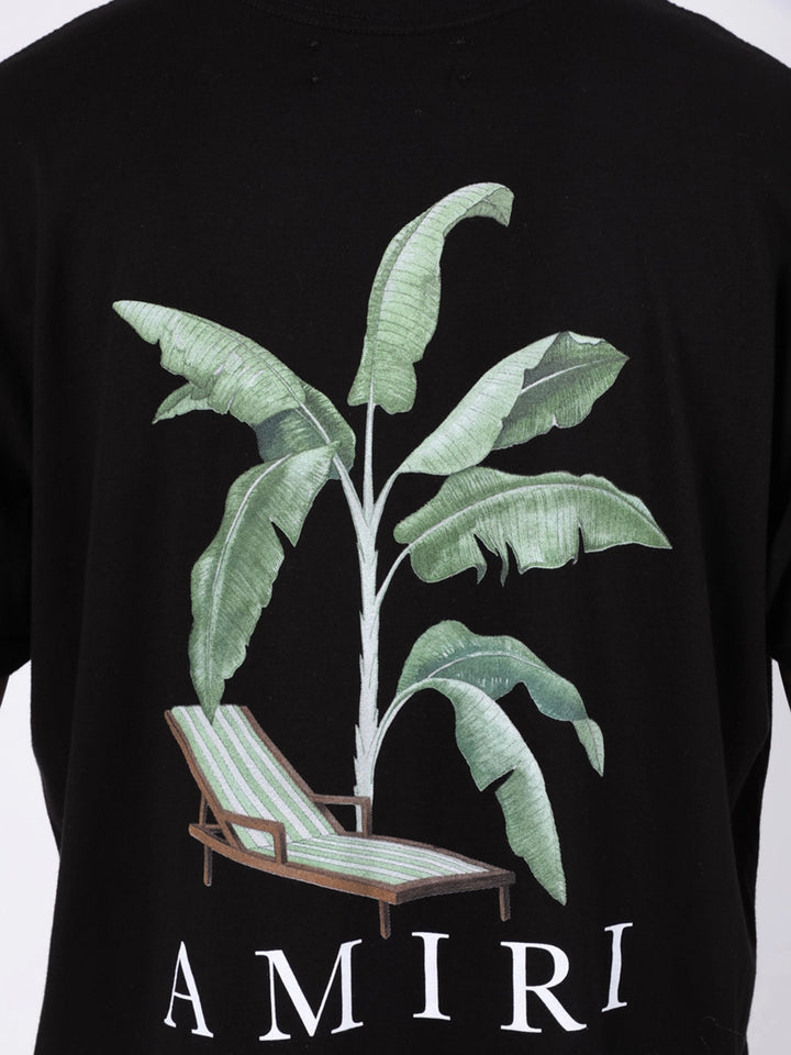 AMIRI BANANA TREE BLACK T-SHIRT