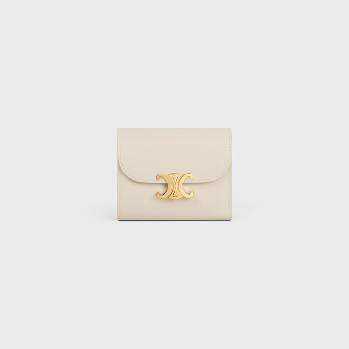 CELINE SMALL FLAP WALLET BEIGE