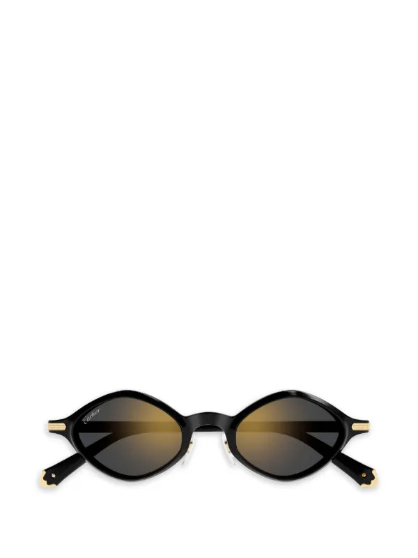 CARTIER EYEWEAR ALMOND-FRAME SUNGLASSES