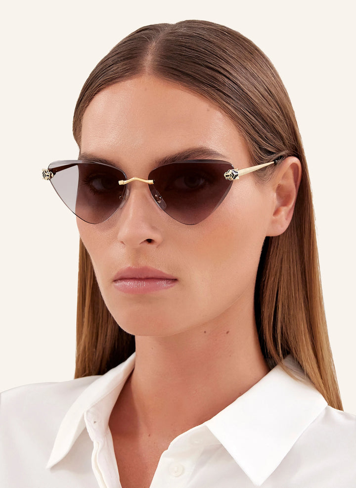 CARTIER HEAD LOGO EYEWEAR SUNGLASSES