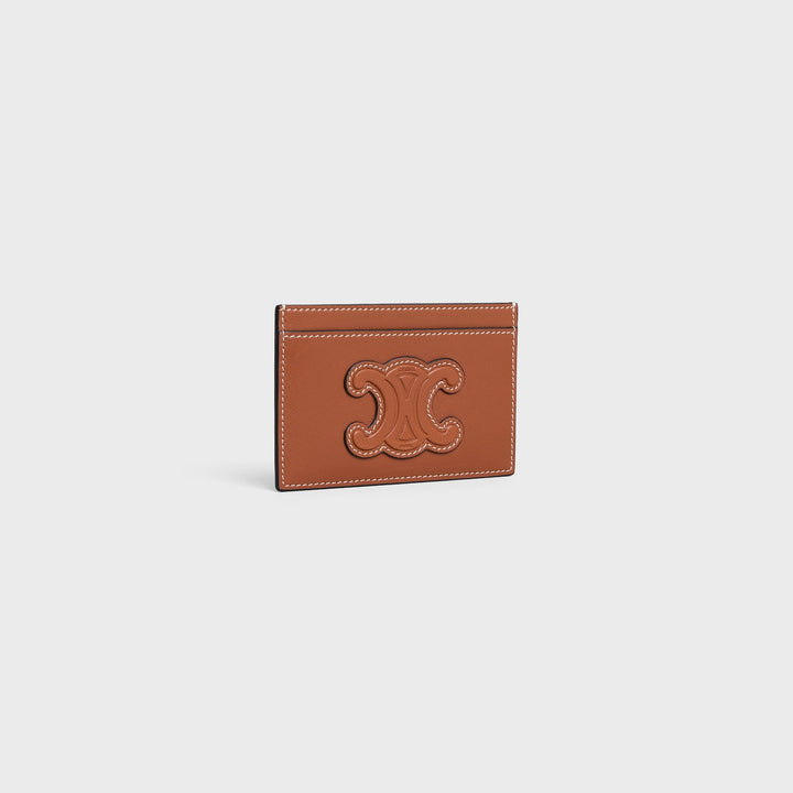 CELINE CARDHOLDER IN BROWN CALFSKIN