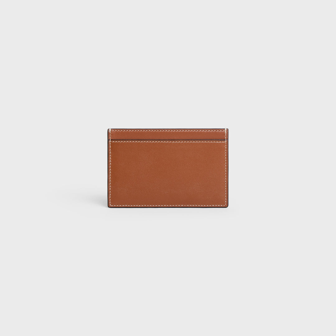 CELINE CARDHOLDER IN BROWN CALFSKIN