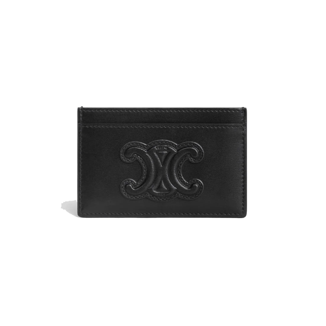 CELINE CARDHOLDER IN BLACK CALFSKIN