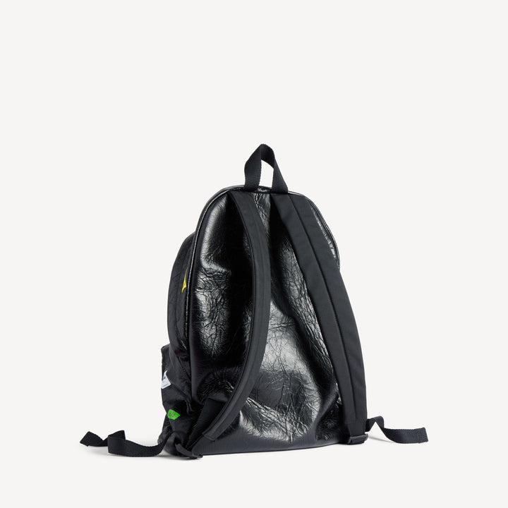 BALENCIAGA EXPLORER BACKPACK IN BLACK/MULTICOLOR