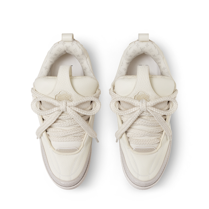 LOUIS VUITTON BEIGE & WHITE SNEAKERS