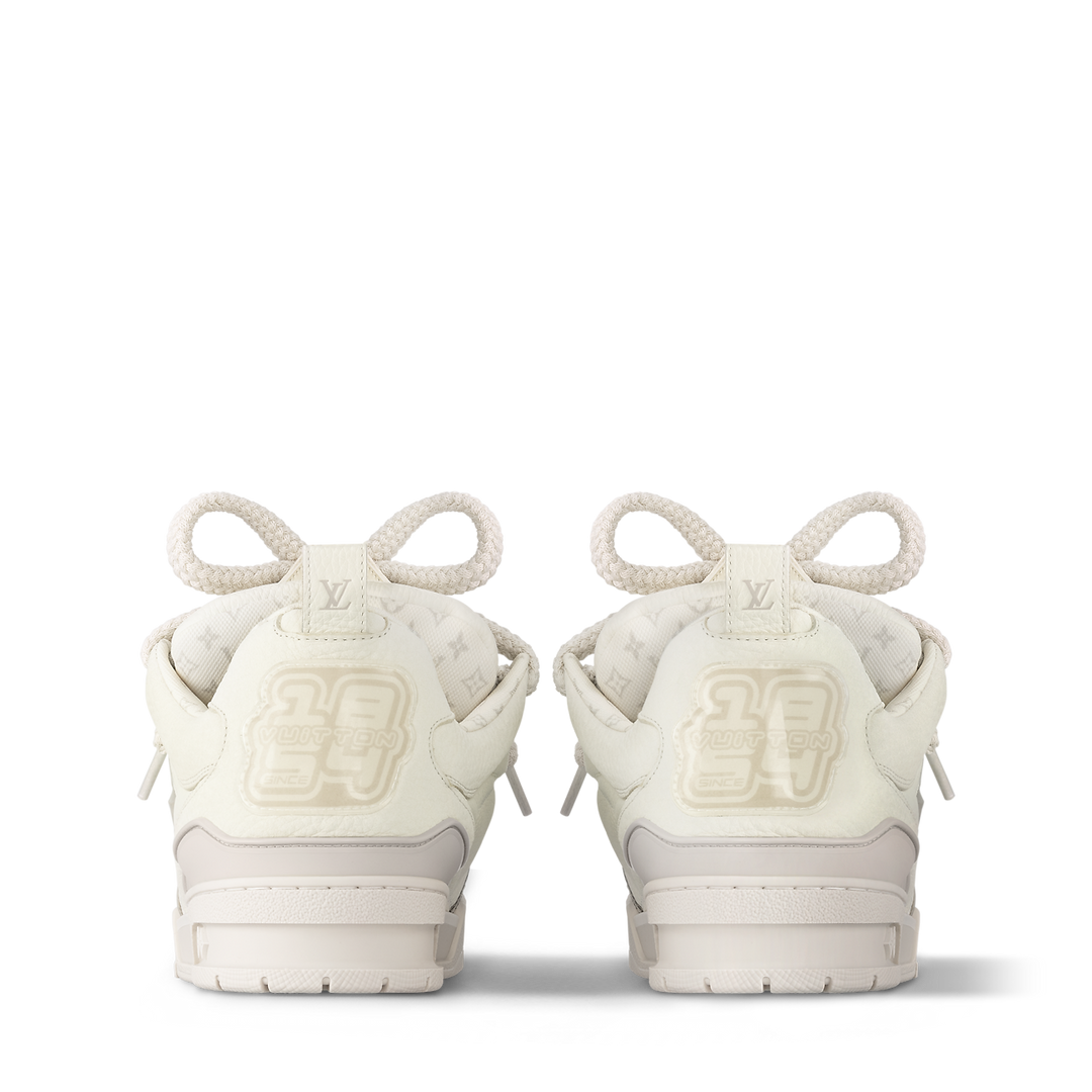 LOUIS VUITTON BEIGE & WHITE SNEAKERS