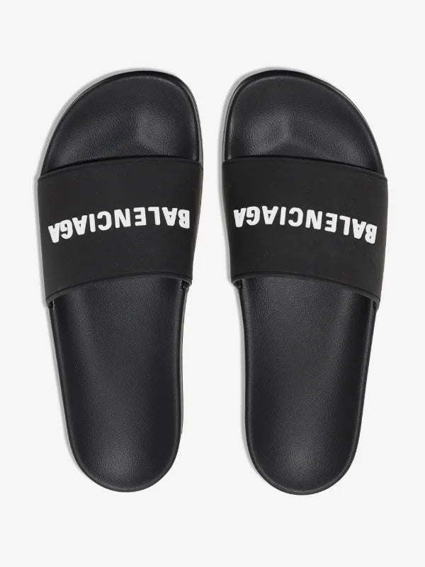 BALENCIAGA LOGO POOL SLIDE SANDAL