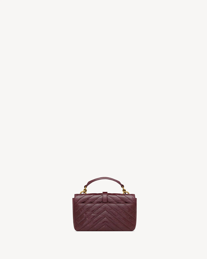 YSL COLLEGE MINI BAG IN SHINY LEATHER