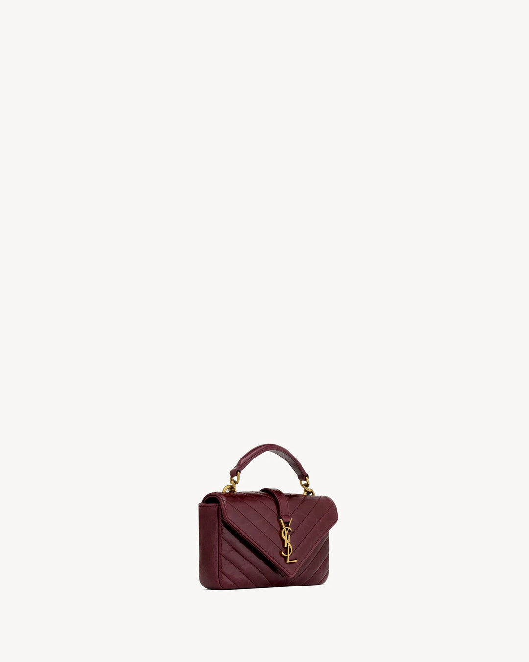 YSL COLLEGE MINI BAG IN SHINY LEATHER