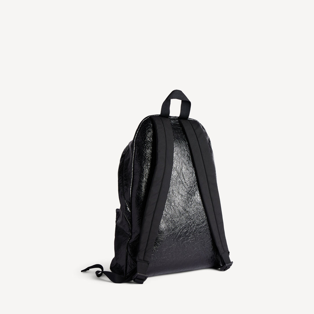 BALENCIAGA PATCHED BACKPACK IN BLACK