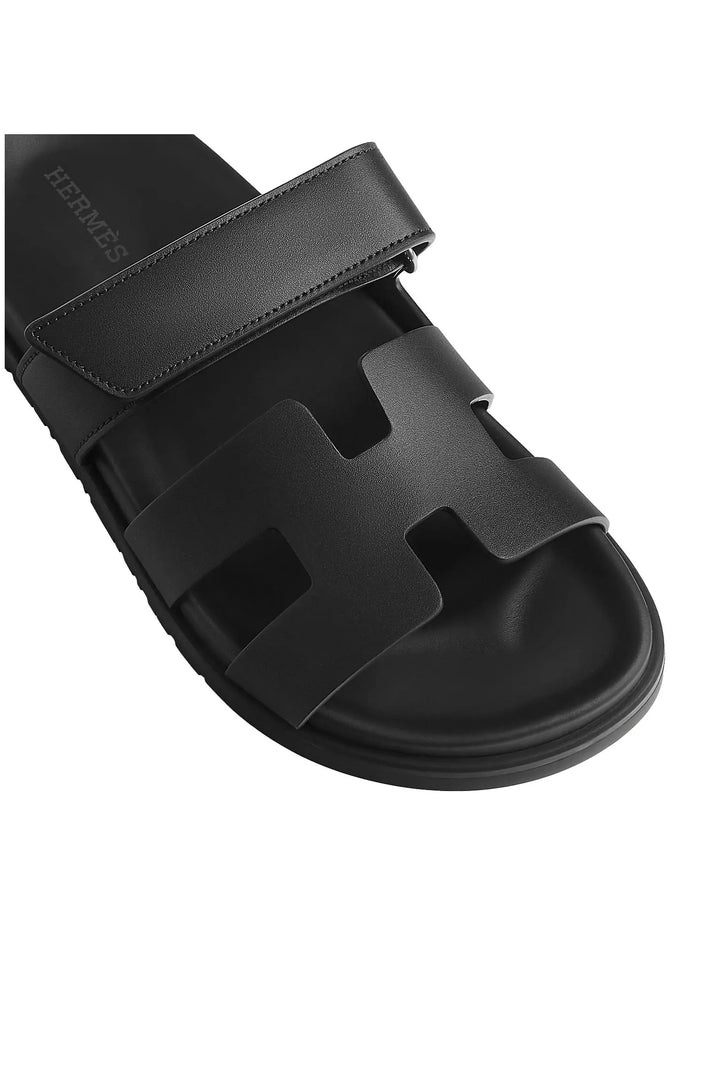 HERMES CHYPRE SANDAL IN BLACK
