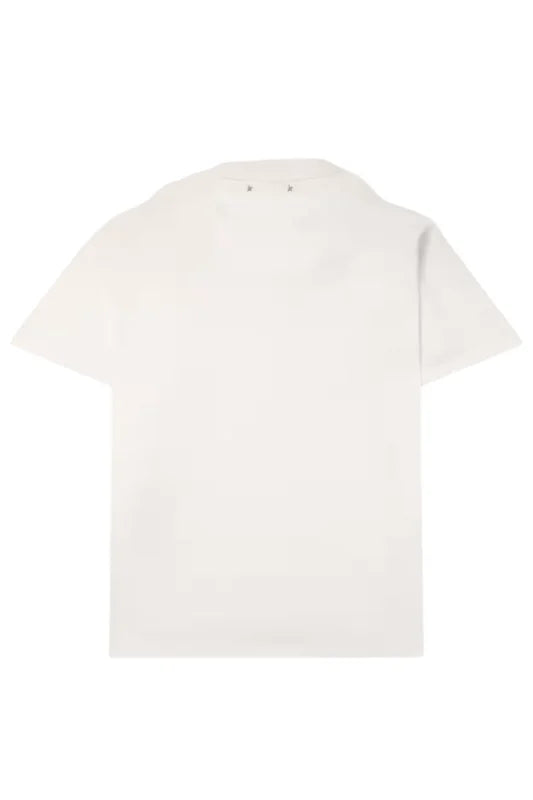 GOLDEN GOOSE WHITE VINTAGE COTTON T-SHIRT