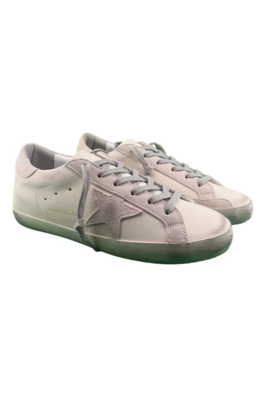 GOLDEN GOOSE SUPER-STAR WITH GRAY SUEDE