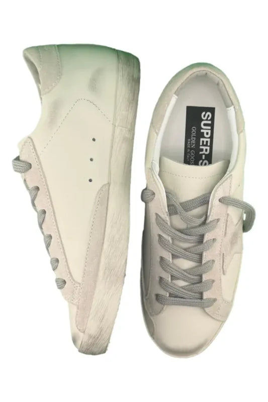 GOLDEN GOOSE SUPER-STAR WITH GRAY SUEDE