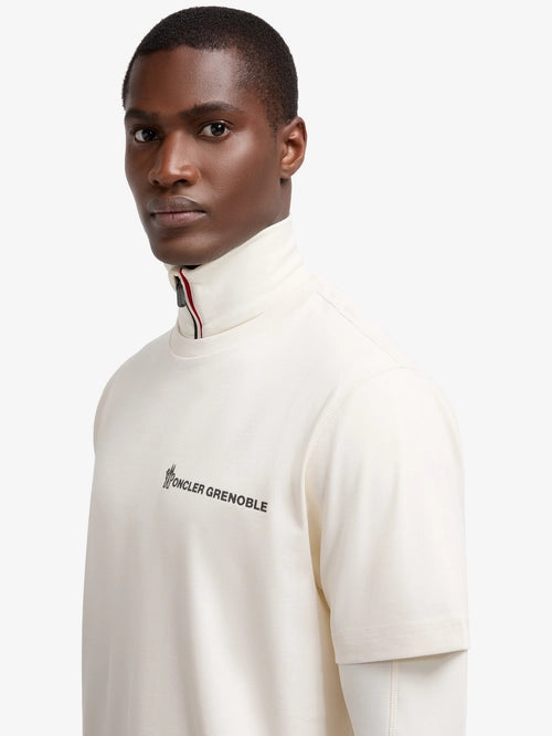 MONCLER GRENOBLE WHITE T-SHIRT