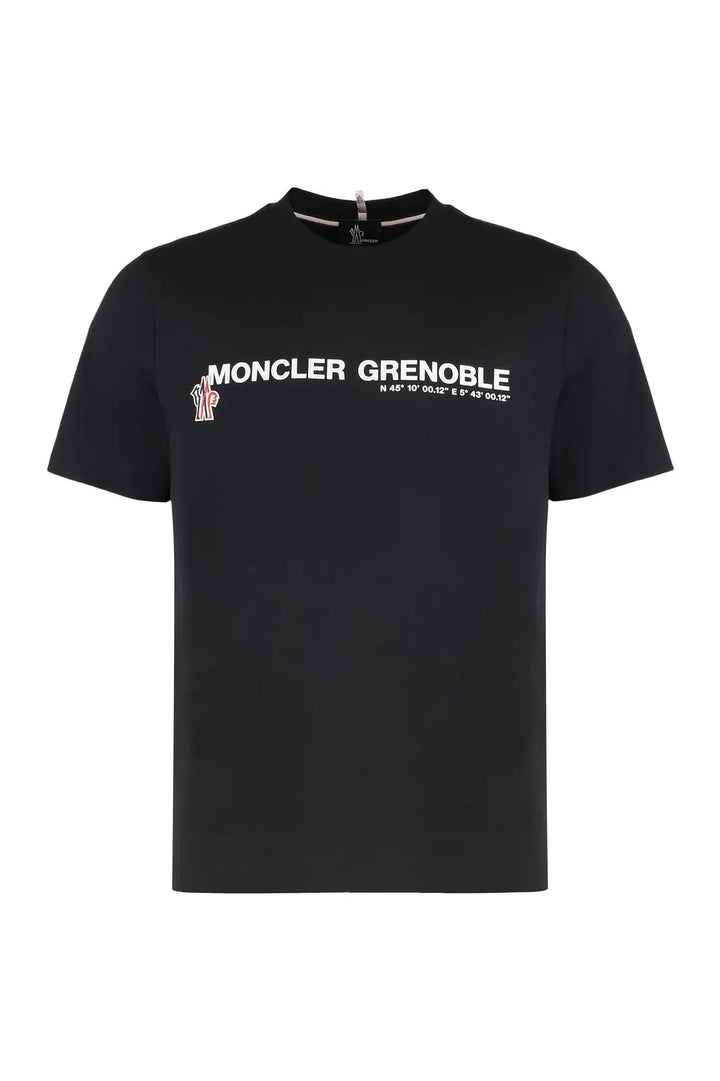 MONCLER GRENOBLE BLACK T-SHIRT
