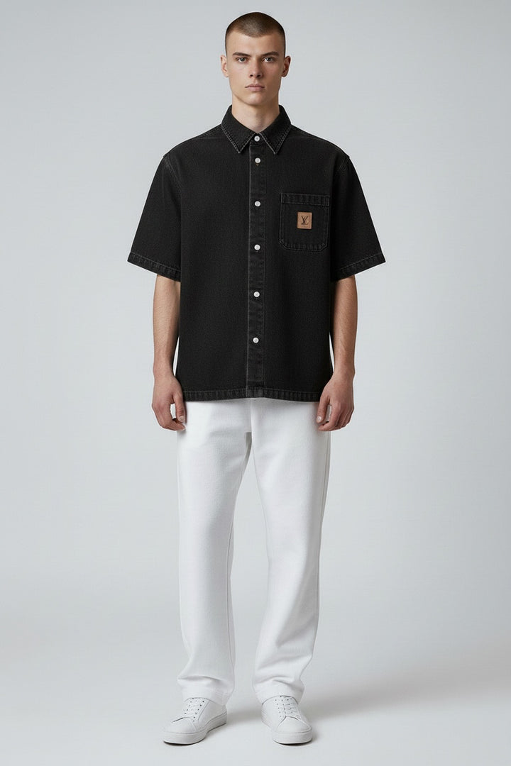 LOUIS VUITTON SHORT-SLEEVED SHIRT IN BLACK