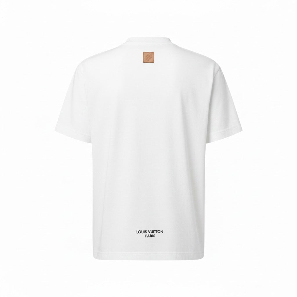 LOUIS VUITTON SIGNATURE WHITE T-SHIRT