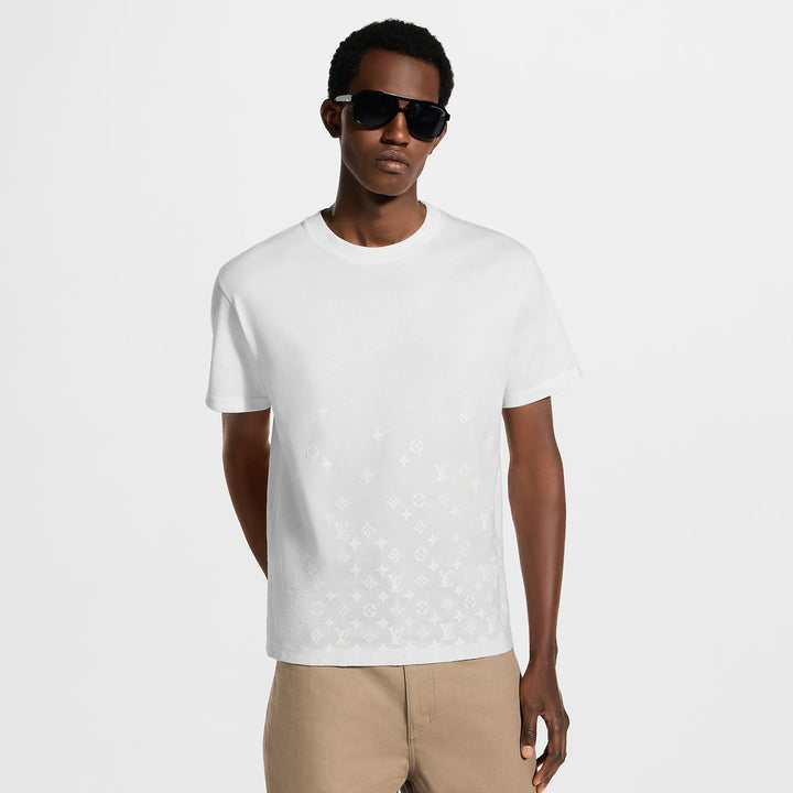 LOUIS VUITTON MONOGRAM GRADIENT WHITE T-SHIRT