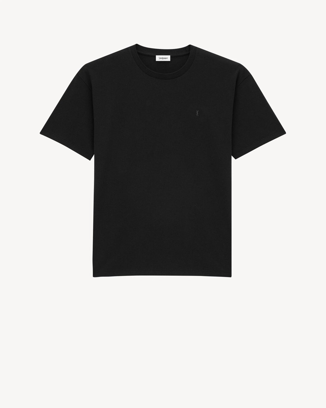 YSL CASSANDRE T-SHIRT IN BLACK