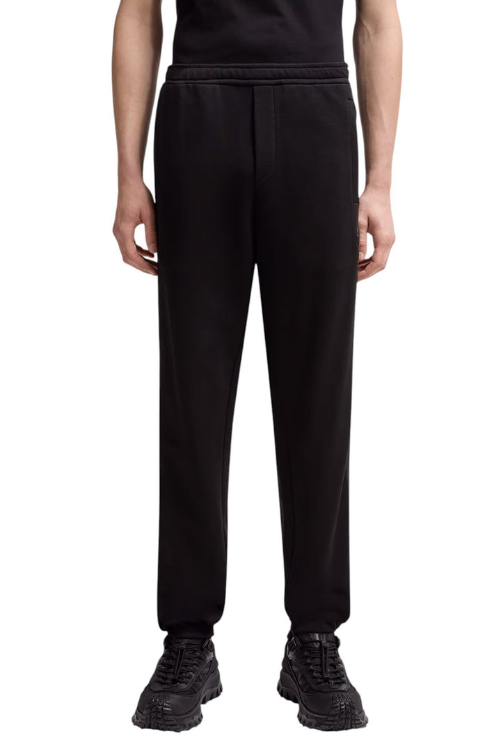 MONCLER FULLBLACK LOGO PATCH PANTS