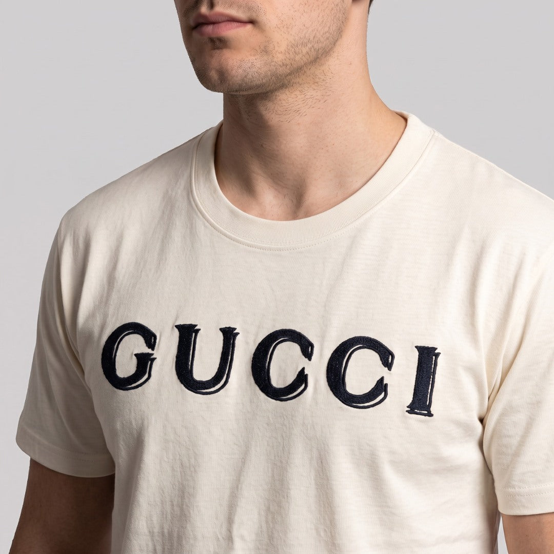 GUCCI PRINTED BEIGE T-SHIRT