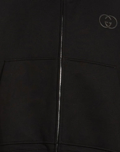 GUCCI FULLBLACK ZIPPED HOODIE