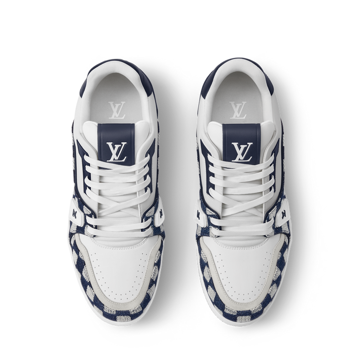 LOUIS VUITTON NAVY BLUE TRAINERS
