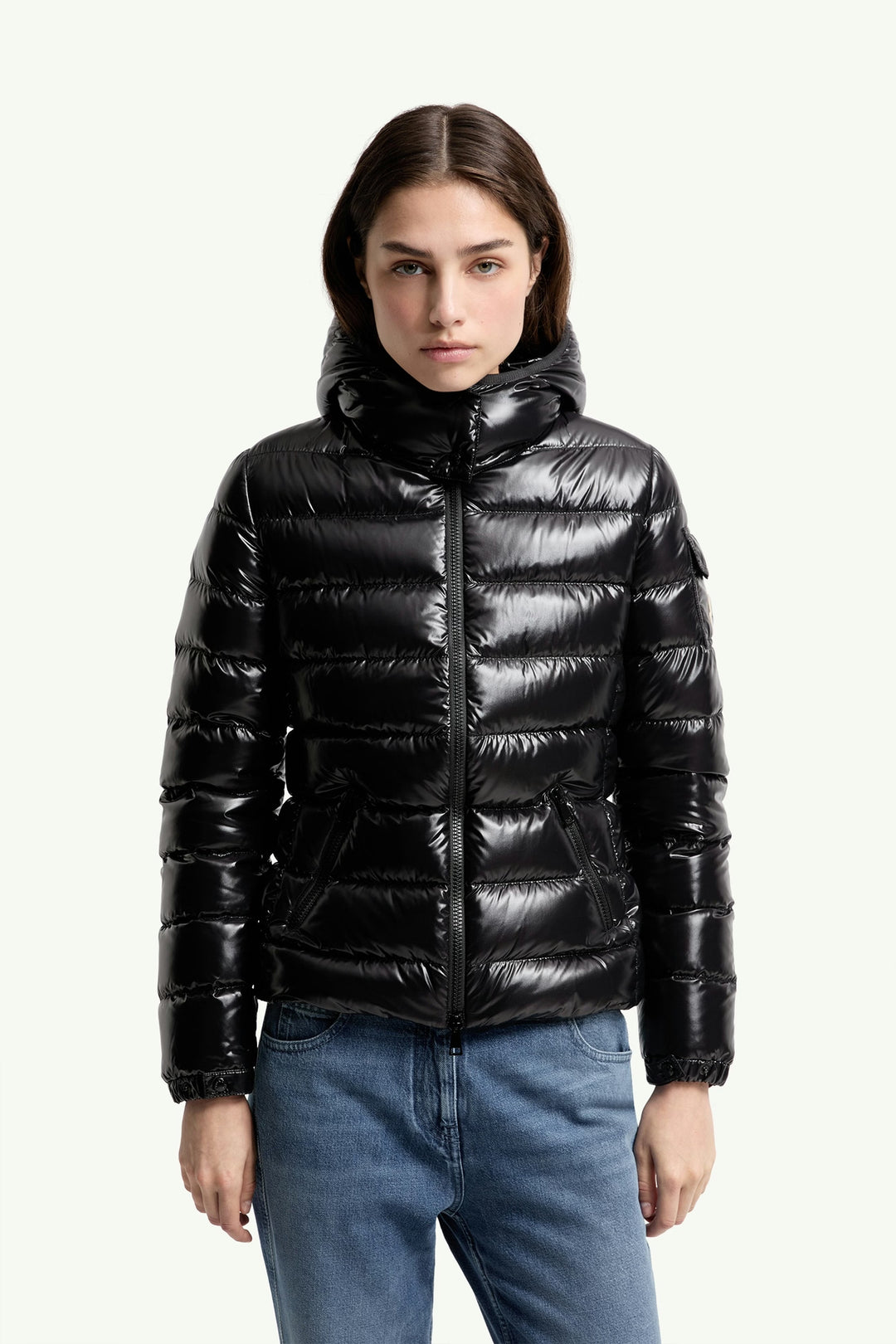 MONCLER BADY HOODED SHORT DOWN JACKET