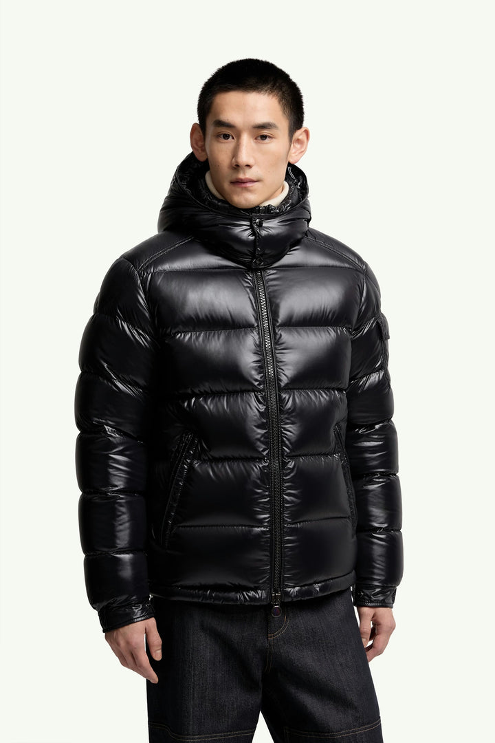 MONCLER MAYA HOODED SHORT DOWN JACKET